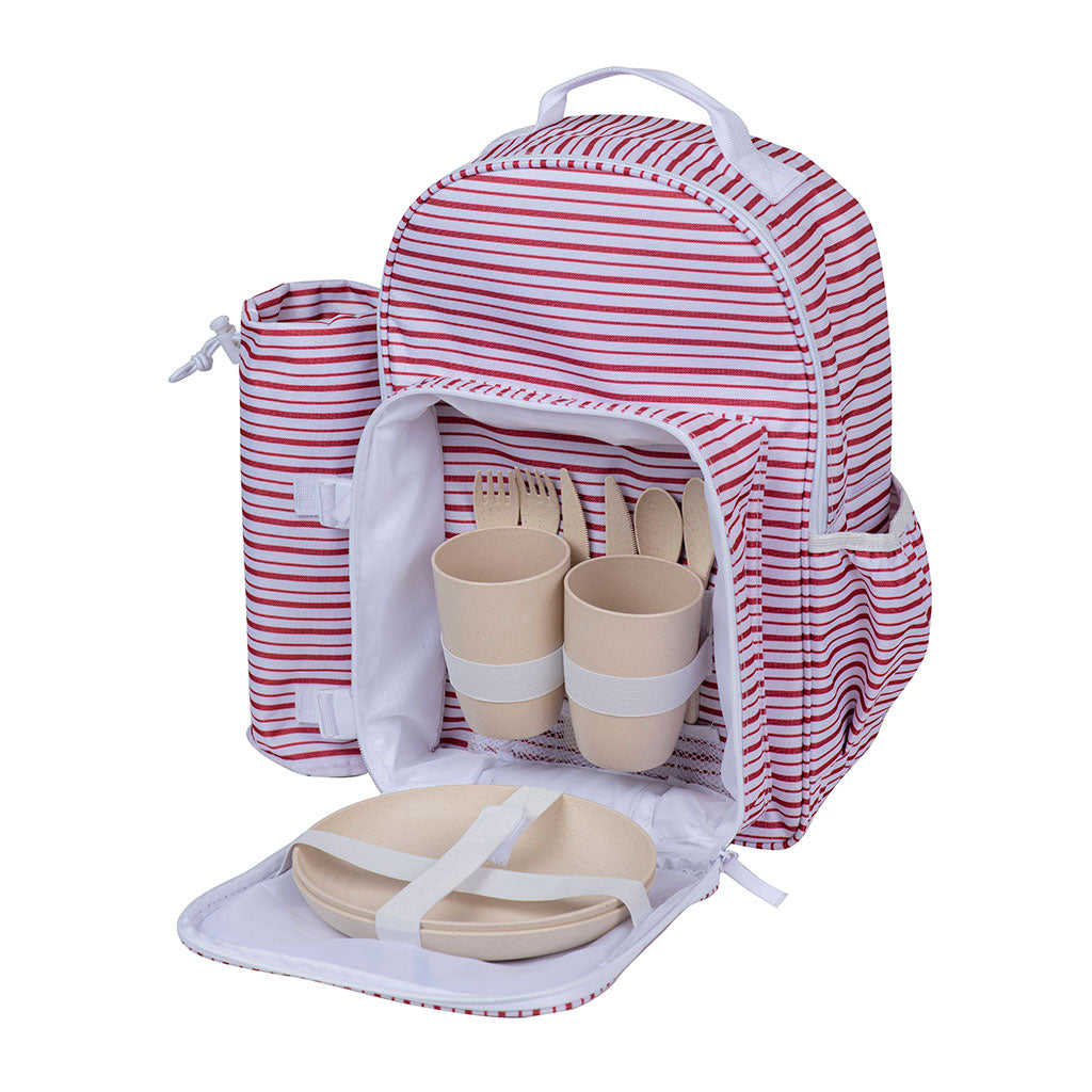 Mochila Cooler Set Picnic Fucsia Tienda Copec