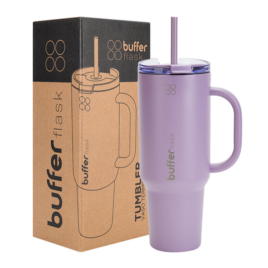 Botella Térmica Mug Buffer Acero Inoxidable 1,2 Lt Frio Y Calor Lila