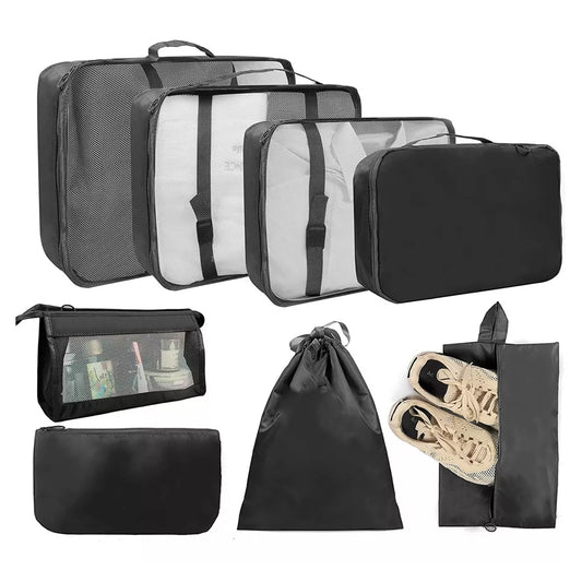 Set 8 Organizadores Maleta Viaje Casatua Negro