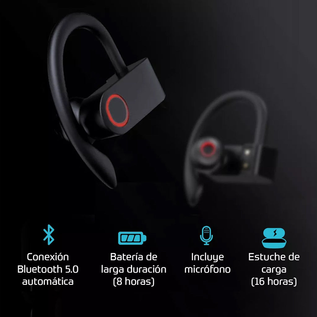 Audífonos Deportivos Inalámbricos Bluetooth Linkon Estuche