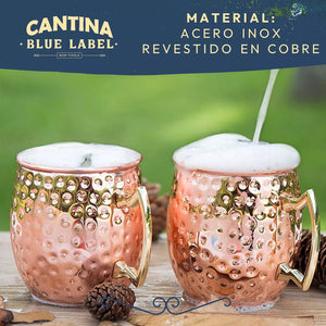 Set 2 Moscow Mule Mug Cobre 500Ml Cantina