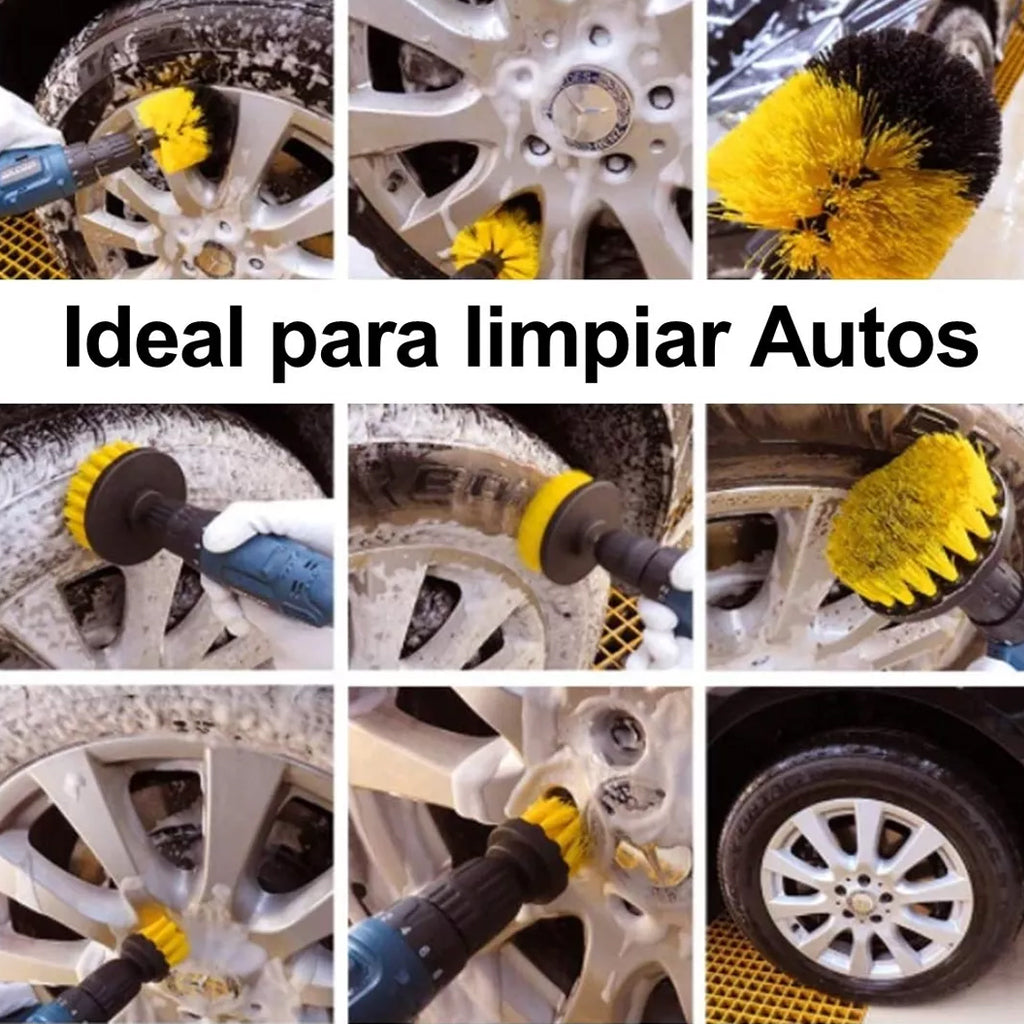 Set 20 Cepillos Limpieza De Auto Para Taladro Remuver