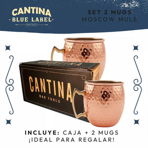 Set 2 Moscow Mule Mug Cobre 500Ml Cantina