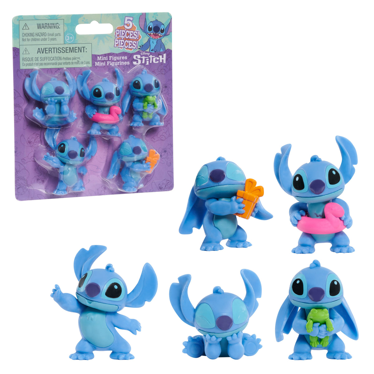 Stitch Pack De 5 Mini Figuras