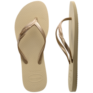 Sandalia Mujer Fantasia Havaiana Dorada