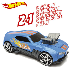 Hot Wheels Almacenaje Auto  2 En Uno