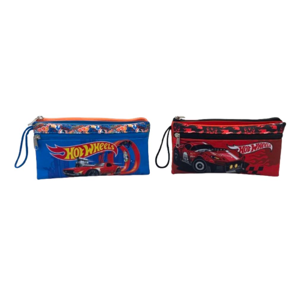 Estuche Doble Cierre Hot Wheels 2 Diseños Surtidos