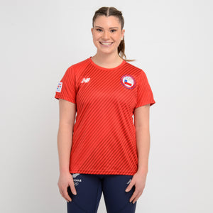 Polera Team Chile Mujer New Balance Roja