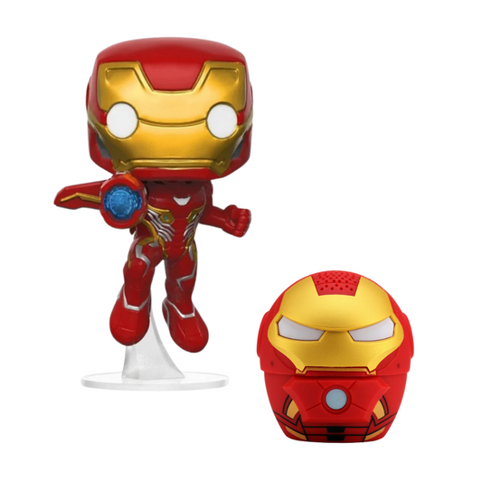 Combo Parlante + Funko Iron Man