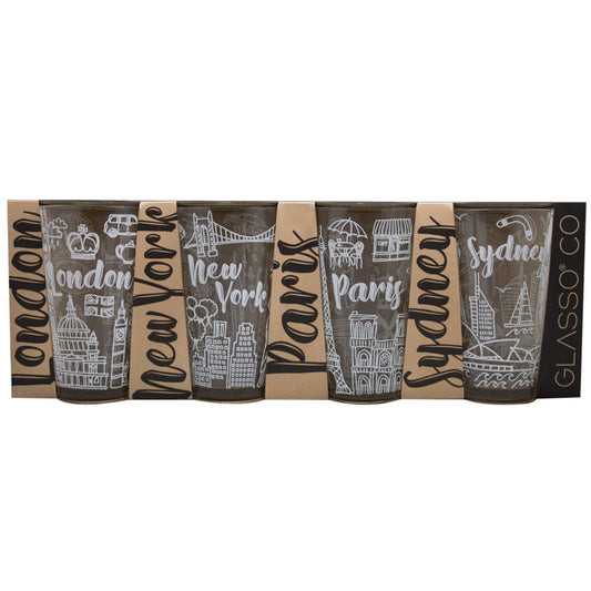 Set 4 Vasos City Collection Glasso