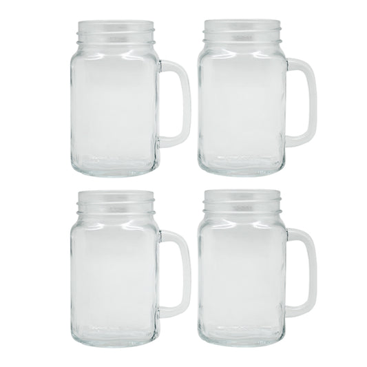 Set 4 Vasos Mojito Mason Glasso