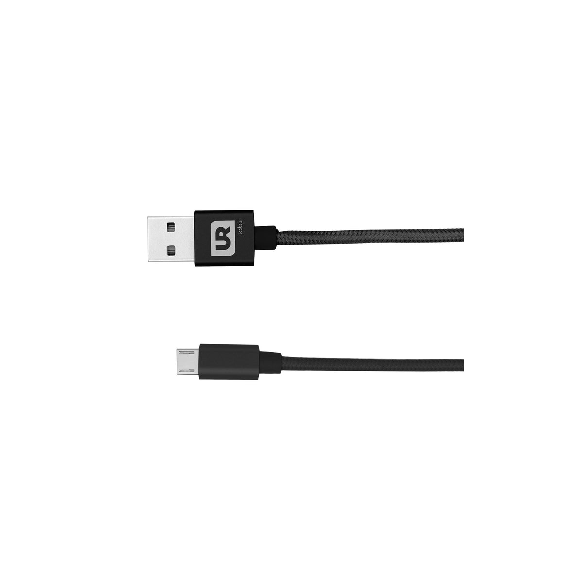 Fabric Micro USB Cable 1m Black