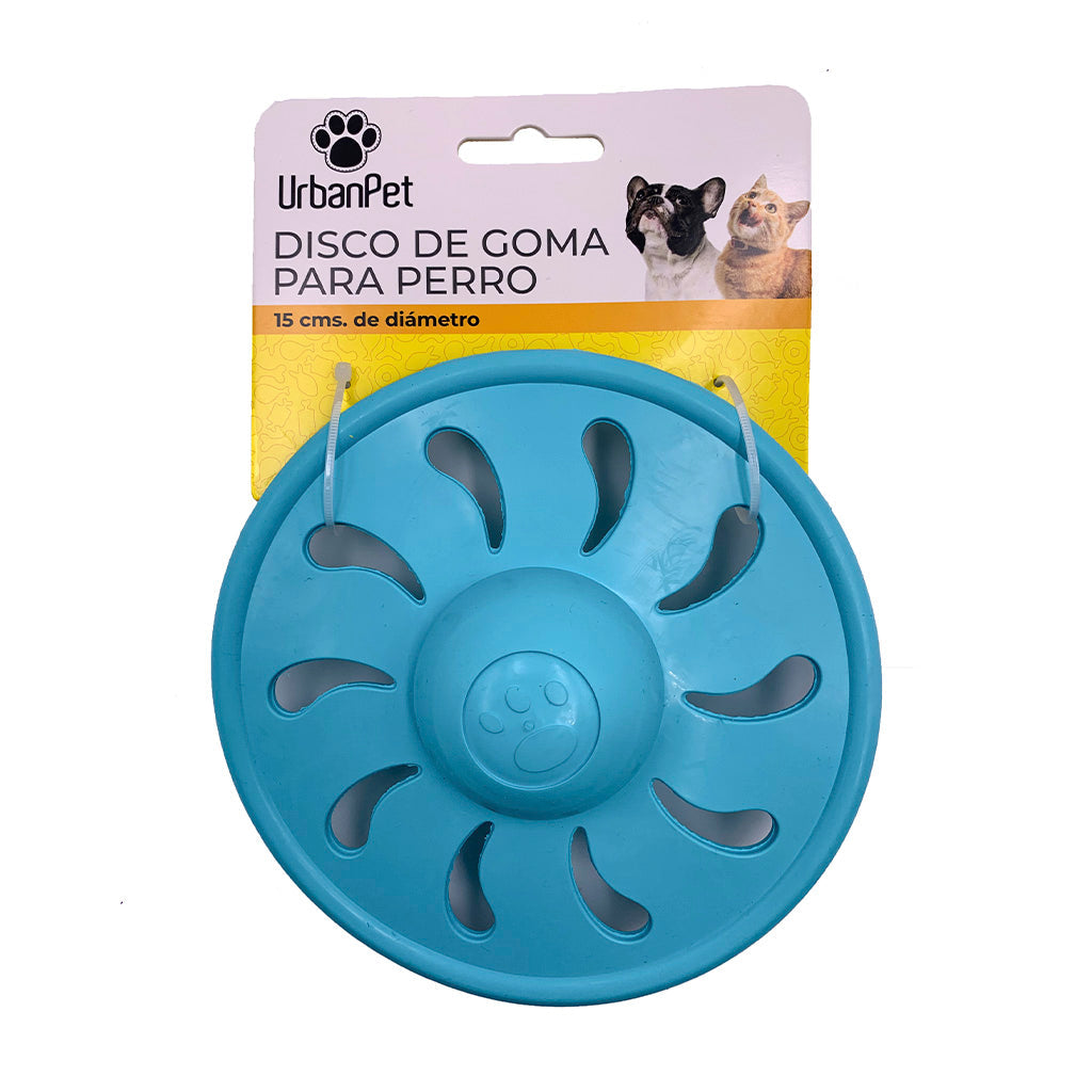 Disco De Goma Para Perro Celeste