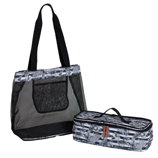 Bolso Cooler Desmontable Negro/Blanco