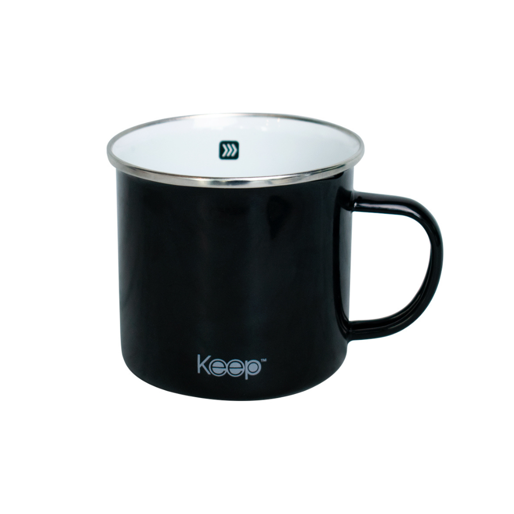 Mug Metalico 16Oz Keep Negro