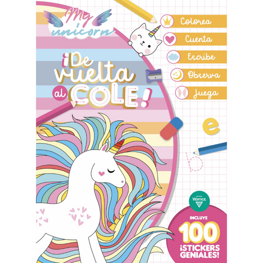 Libro De Actividades 100St De Vuelta Al Cole Unicornios
