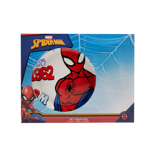 Set Desayuno 3Pcs Licencias Spiderman