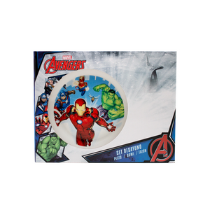 Set Desayuno 3Pcs Licencias Avengers