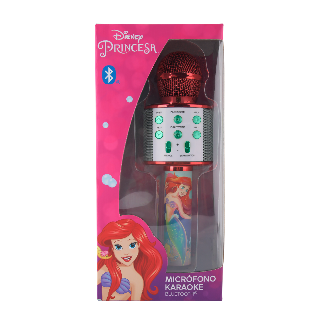 Micrófono Karaoke Bluetooth Disney Sirenita