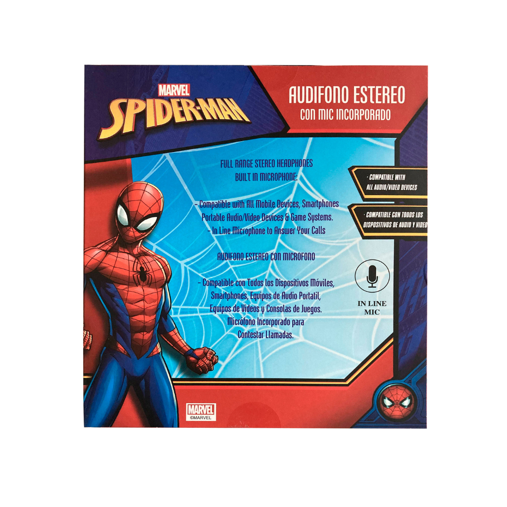 Audifonos Disney Spiderman Con Micrófono