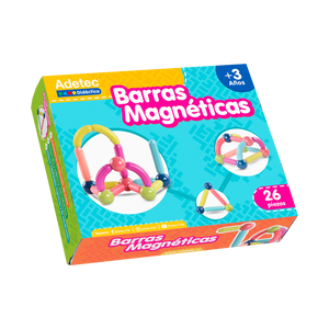 Barras Magnéticas Adetec - 26 Uni Colores Y Formas Surtidas