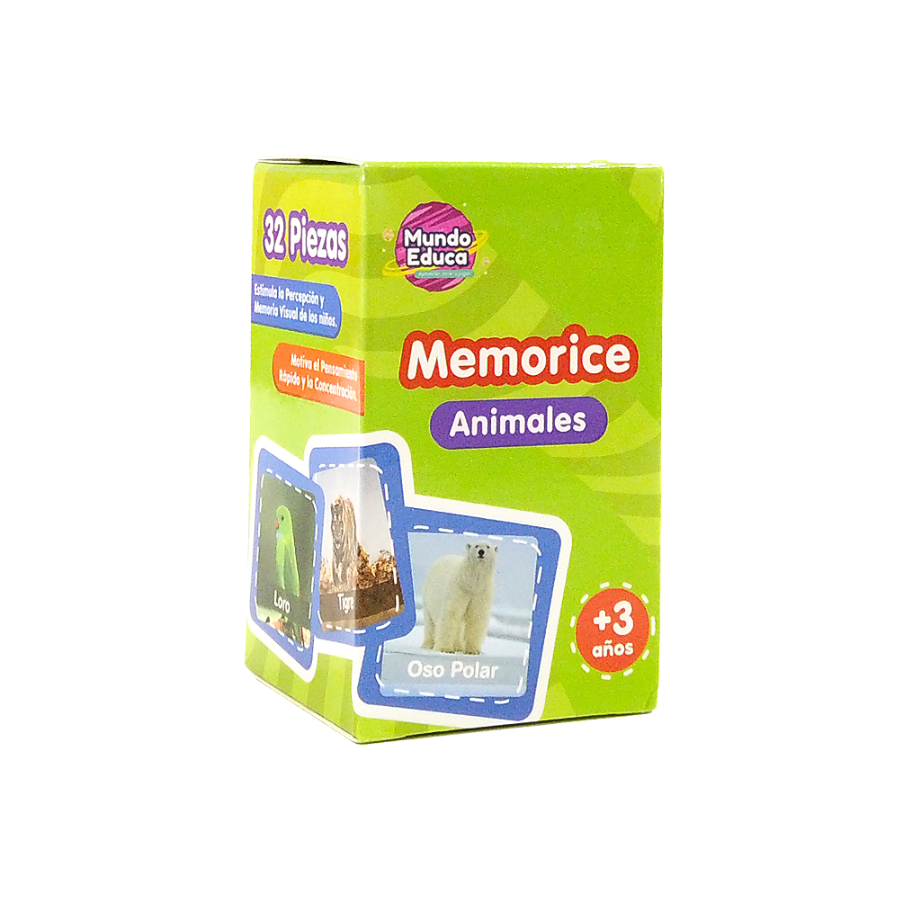 Set 3 Memorice - Animales, Fruta Y Verduras, Objetos - Mundo Educa