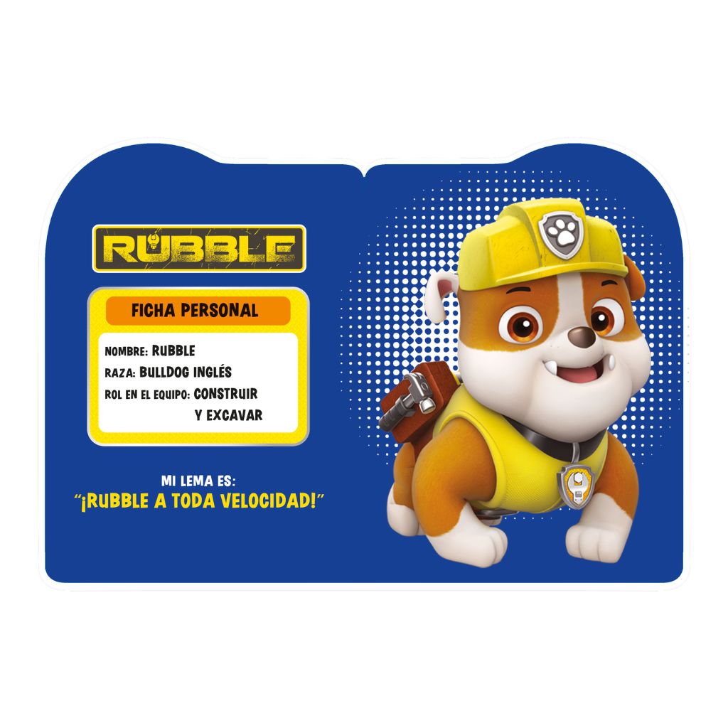 Queridos Personajes - Paw Patrol Rubble