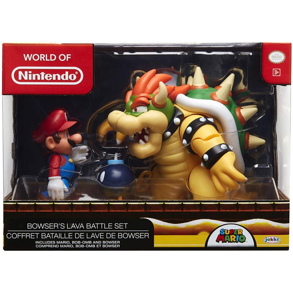 Super Mario Diorama Set Mario Vs. Bowser