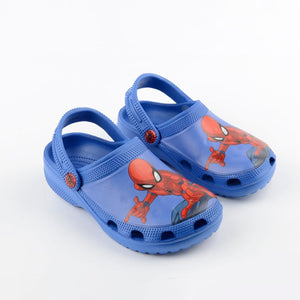 Sandalia Zueco Niño Spiderman Azul