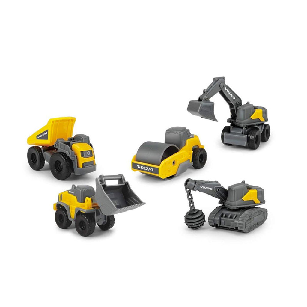 Dickie Volvo Micro Work Vehicles, 5 pcs