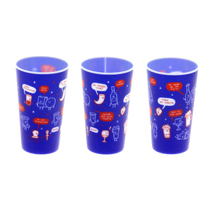 Vaso Reutilizable Dieciochero Ingesman 480 Ml X 3 Pcs