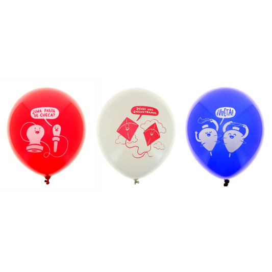 Globos 30 Cm Dieciochero Ingesman 9 Pcs