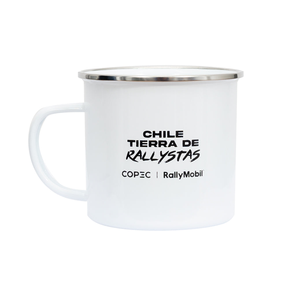 Mug Retro Blanco Rally Copec