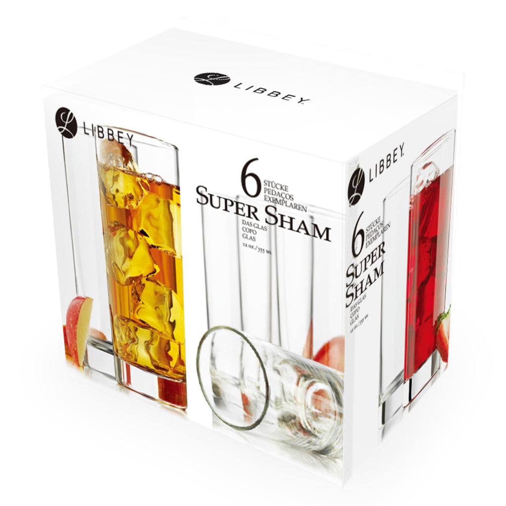 Set 6 Vasos S.Sham Alto 355 Ml