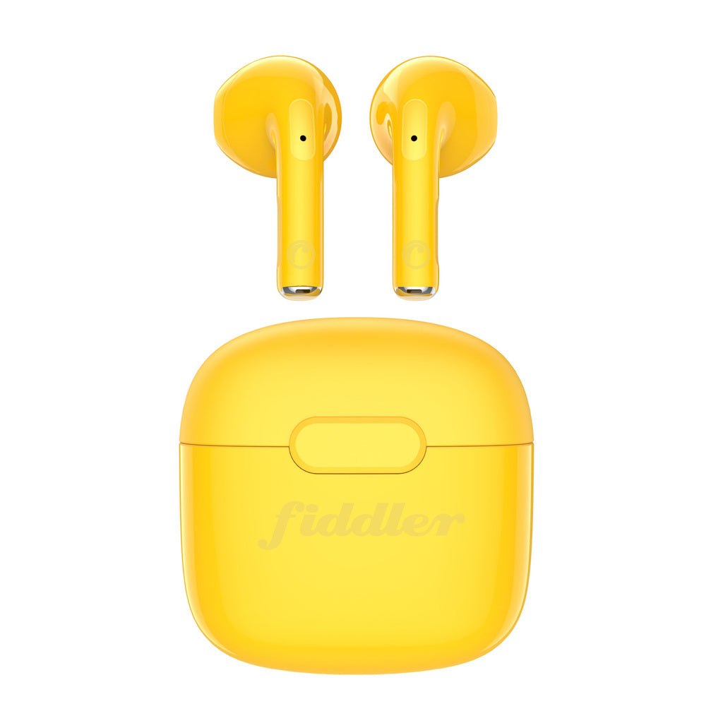 Audífonos Bluetooth Tws Fiddler Colors Amarillo