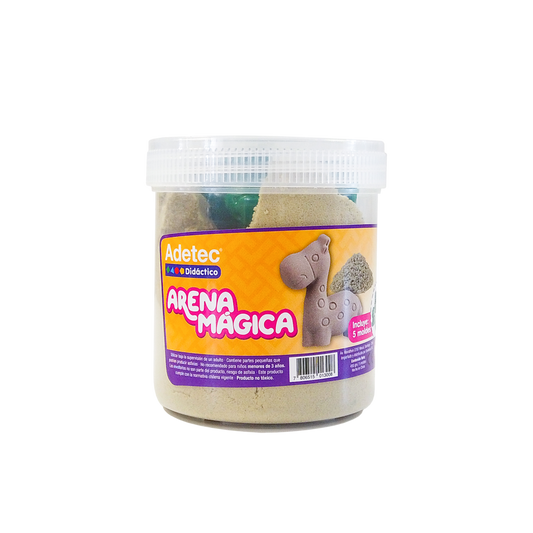 Arena Mágica Color Natural - 450 Grs 6/Moldes