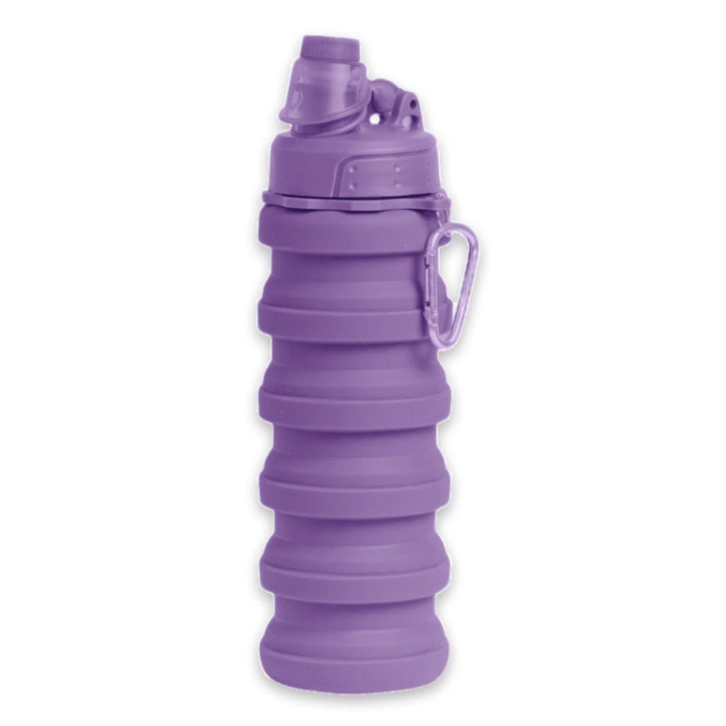 Botella Plegable Morada 500ML