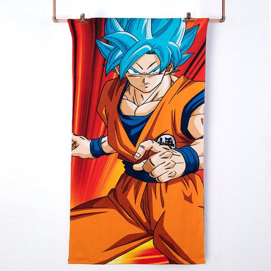 Toalla Playa + Bolso 70X140 Cms Dragon Ball