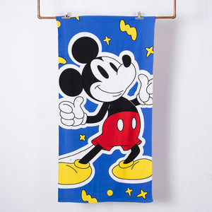 Set Toalla Playa 70X140 Cms + Jockey + Bolso Mickey