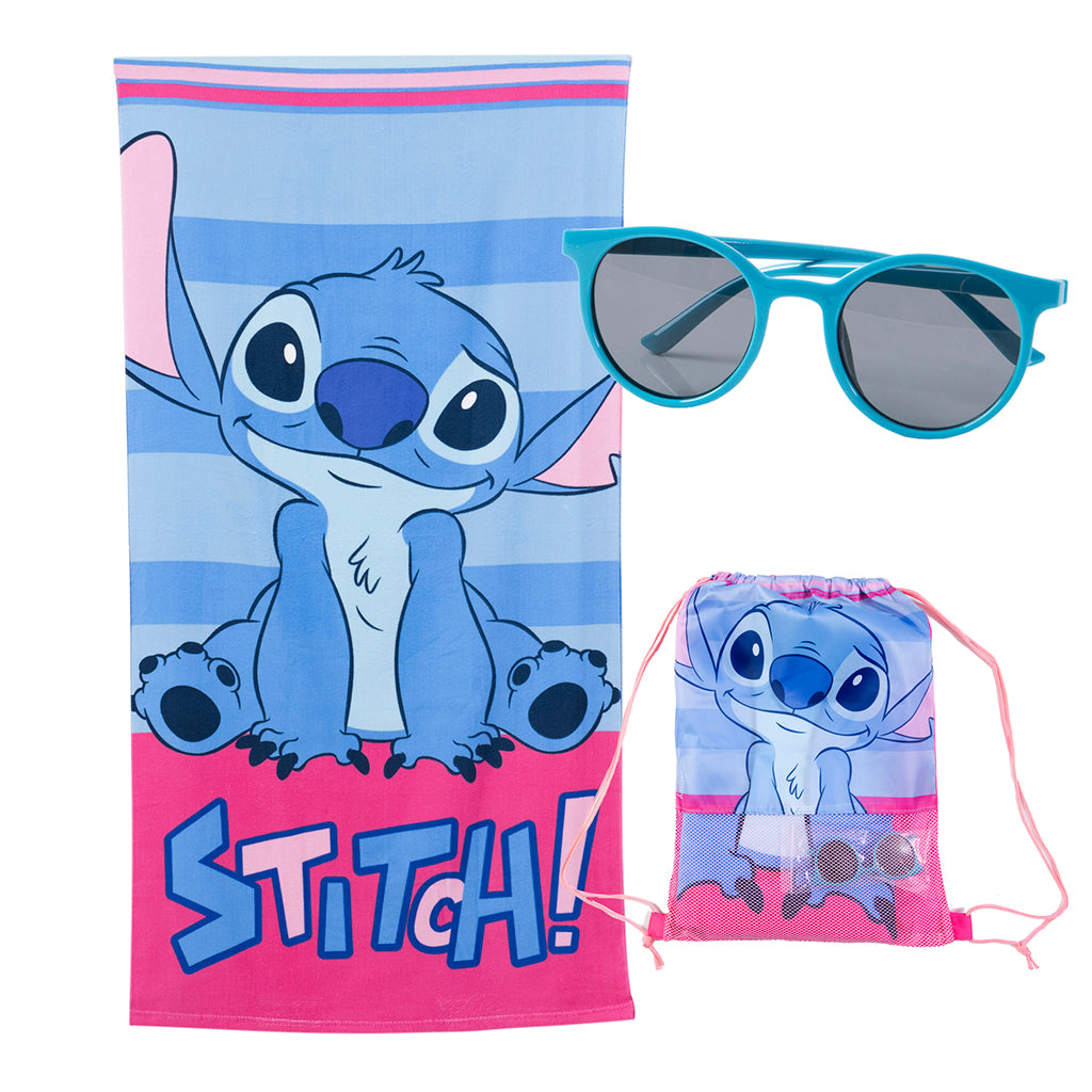 Set Toalla 70X140 Cms + Lentes De Sol UV +Bolso Stitch