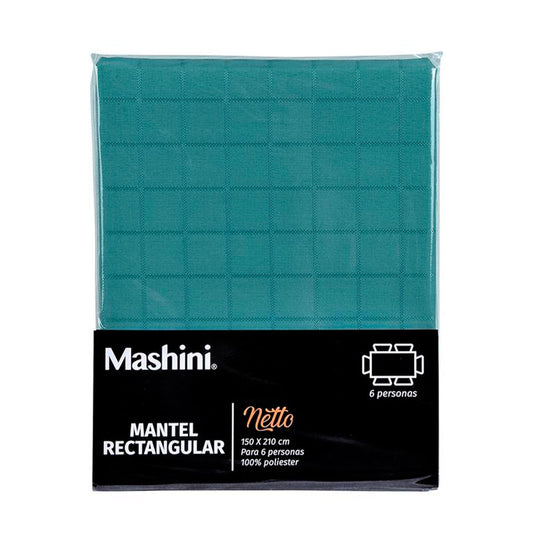 Mantel Netto Rectangular 150X210 Cms Azul