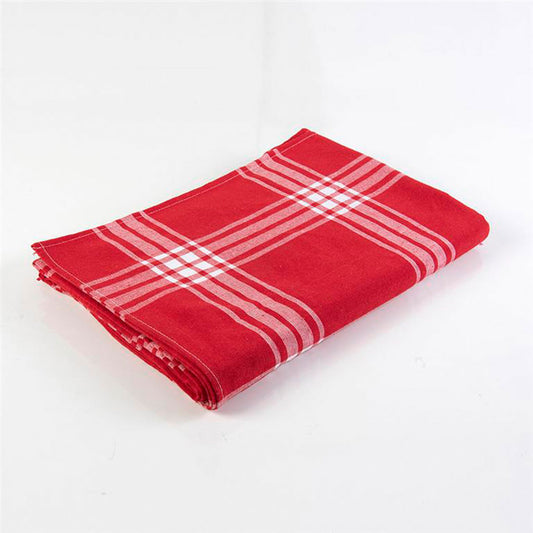 Mantel Tartan Rectangular 150X210 Cm Rojo