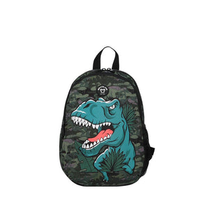 Mochila Saxoline Homeschool 13Lt Dino Negra