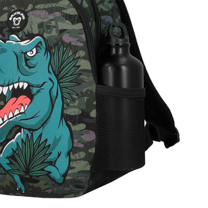 Mochila Saxoline Homeschool 13Lt Dino Negra