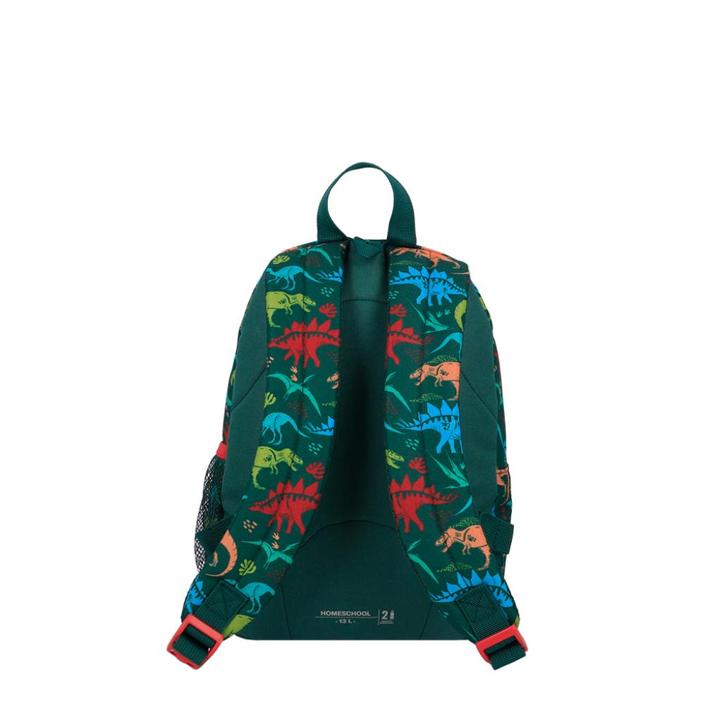 Mochila Saxoline Homeschool 13Lt Dino Verde