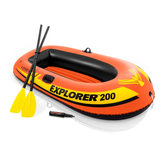 Set Bote Inflable Intex Explorer 200 Para 2 Personas