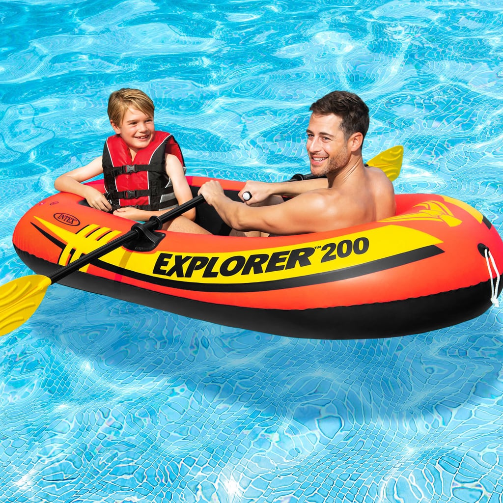 Set Bote Inflable Intex Explorer 200 Para 2 Personas