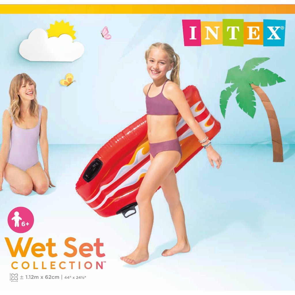 Flotador Inflable Tabla De Surf Intex Joy Riders, 2 Colores Surtidos