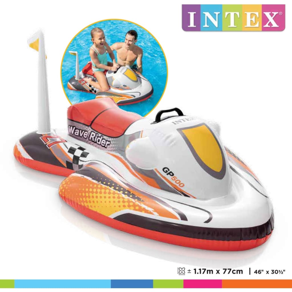 Flotador Moto Acuática Inflable Intex 177 X 77 Cm