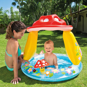 Piscina Infantil Intex Con Parasol Mushroom Para Bebé